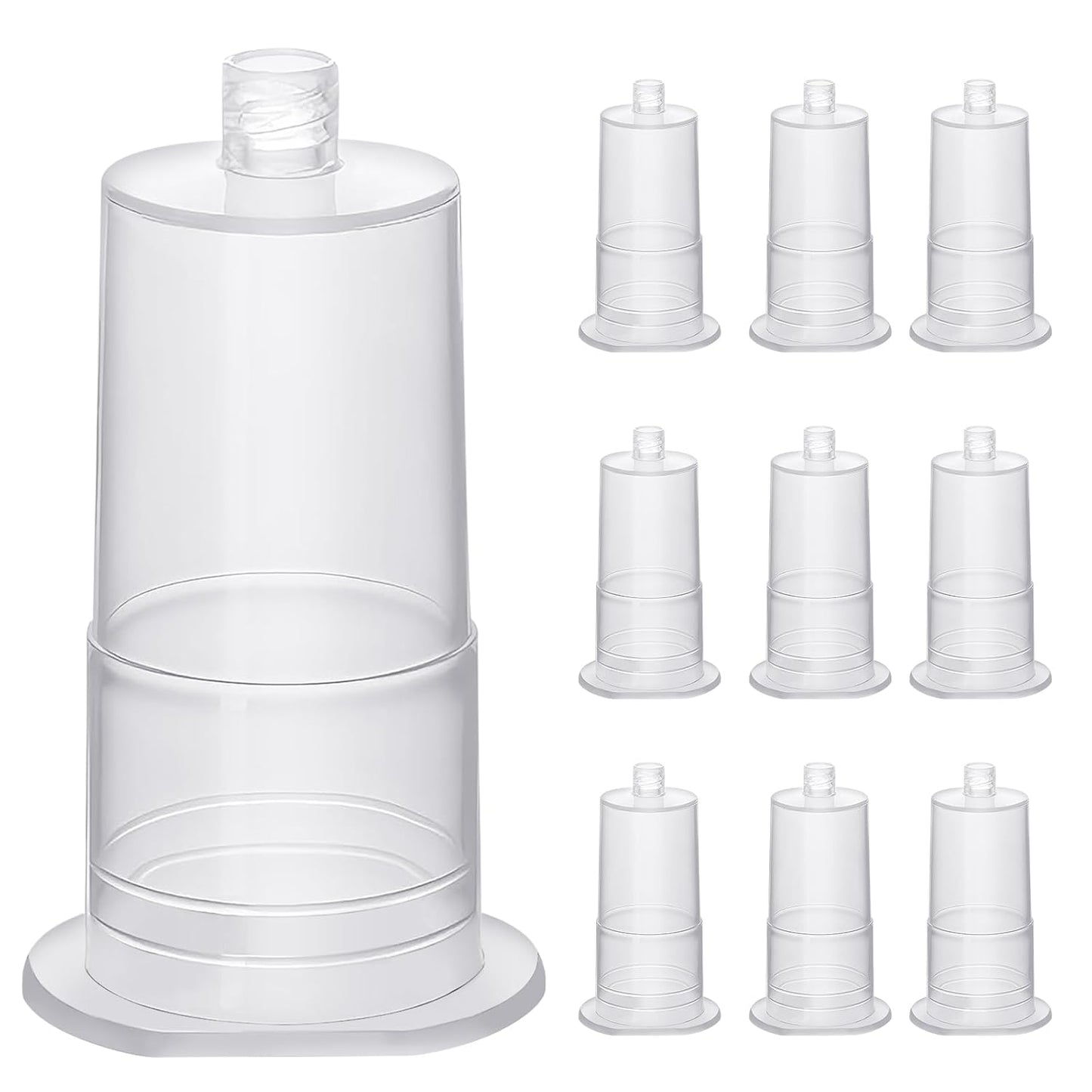 100-Count Needle Holders, Clear, for Safeguard Training and Practice, Medical Plastic Accessories