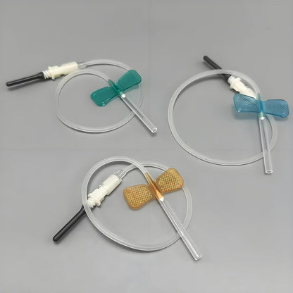 50-Count Veterinary Butterfly Collection Needles (with Luer Connector) – 21G, 23G, 25G – Individually Sterile Packaged (21G)