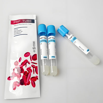 50-Pack 10ml PRP Gel Tubes with ACD Anticoagulant – Sterile Vacuum Tubes for PRP Separation