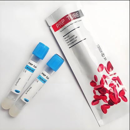 50-Pack 10ml PRP Gel Tubes with ACD Anticoagulant – Sterile Vacuum Tubes for PRP Separation