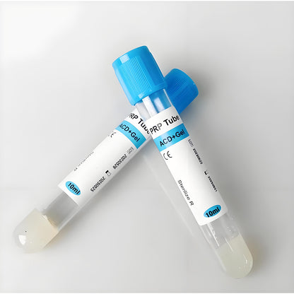 50-Pack 10ml PRP Gel Tubes with ACD Anticoagulant – Sterile Vacuum Tubes for PRP Separation