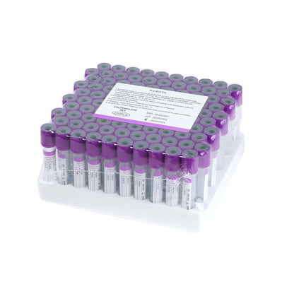 100-Pack 5 mL Vacuum Blood Collection Tubes – PET Veterinary Lab Multi-Type Set (Gel & Clot/Heparin/K₂-EDTA/PT/Plain)