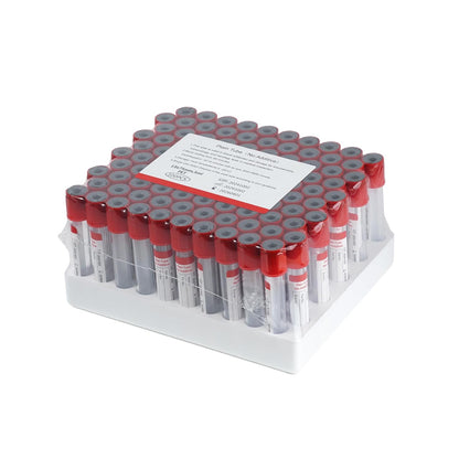 100-Pack 5 mL Vacuum Blood Collection Tubes – PET Veterinary Lab Multi-Type Set (Gel & Clot/Heparin/K₂-EDTA/PT/Plain)